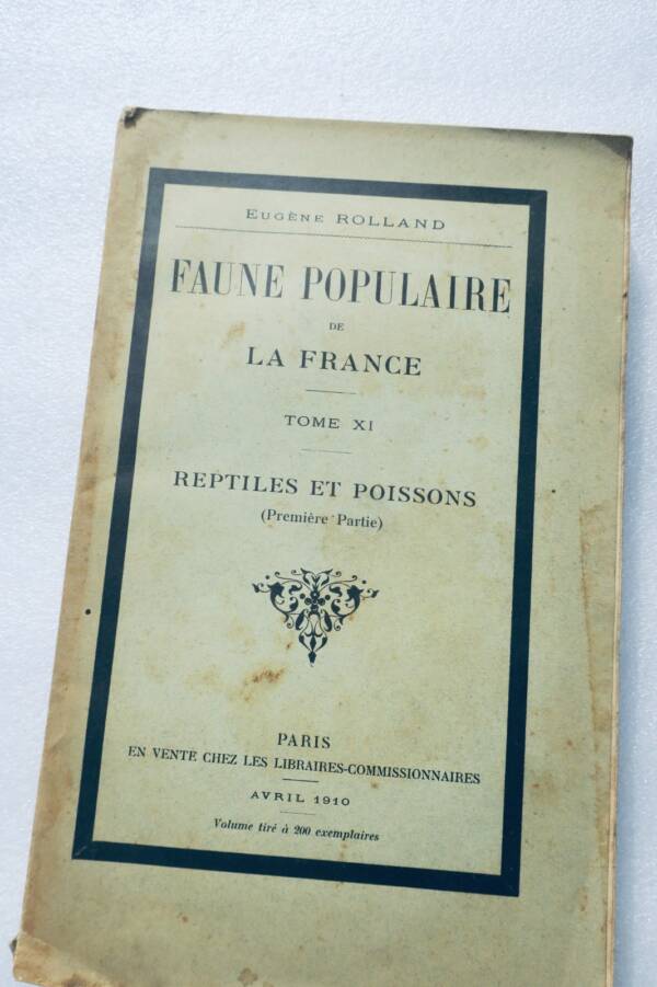 Faune Populaire de France. Reptiles et poissons 1910