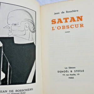 curiosa BOSSCHÈRE Jean de Satan l'obscur