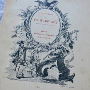 Léon Roux Catalogue de Dessins Anciens, Aquarelles et Gouaches 1903