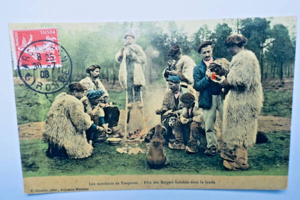 Landes fête des bergers landais dans la lande 1908