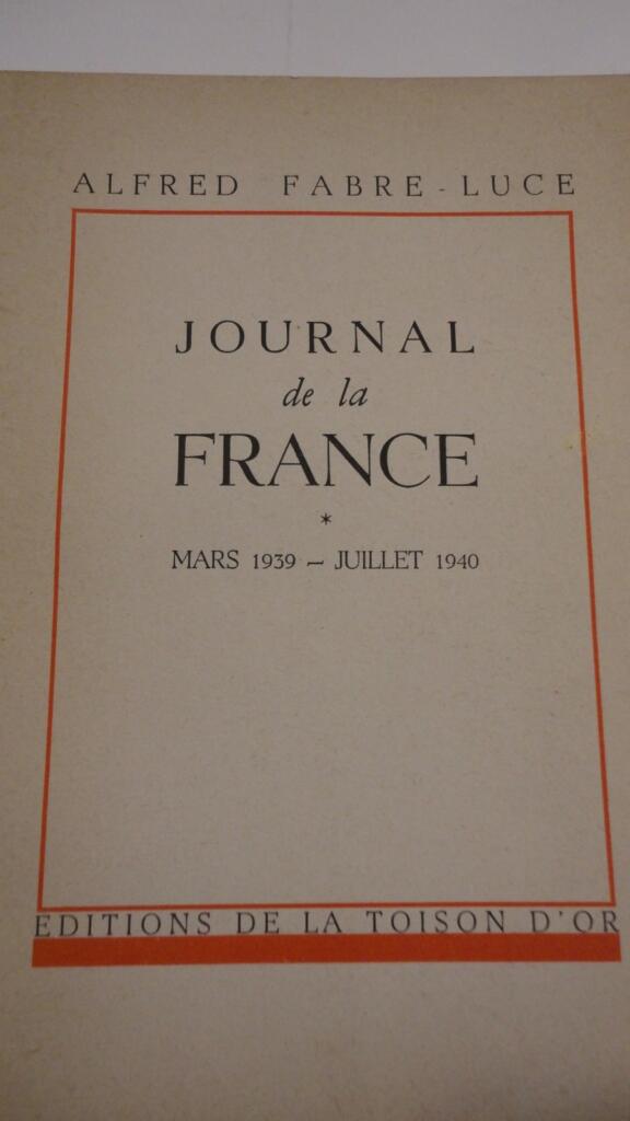 Diary of France: March 1939–July 1940