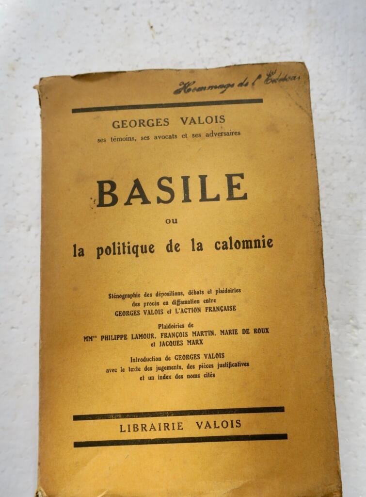 Libel trials transcript: Valois v. Action française