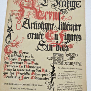 L'Image. Revue artistique & littéraire ornée en figures sur bois
