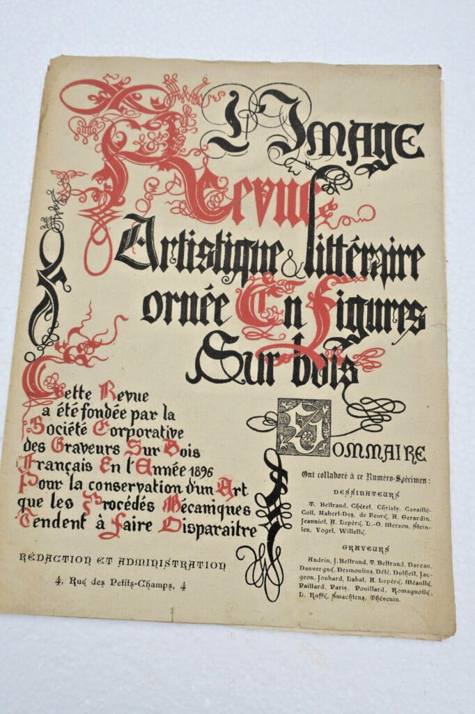 L&rsquo;Image. Revue artistique & littéraire ornée en figures sur bois