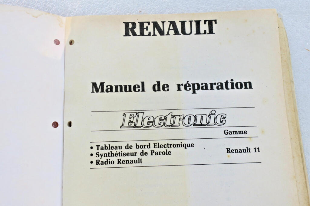 Reparaturanleitung Renault 11 Electronic 1