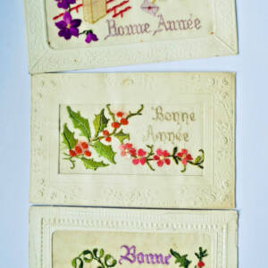BONNE ANNEE broderies et gaufrées