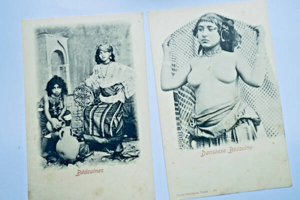 danseuse bédouine & bédouines 2 CPA Tunis