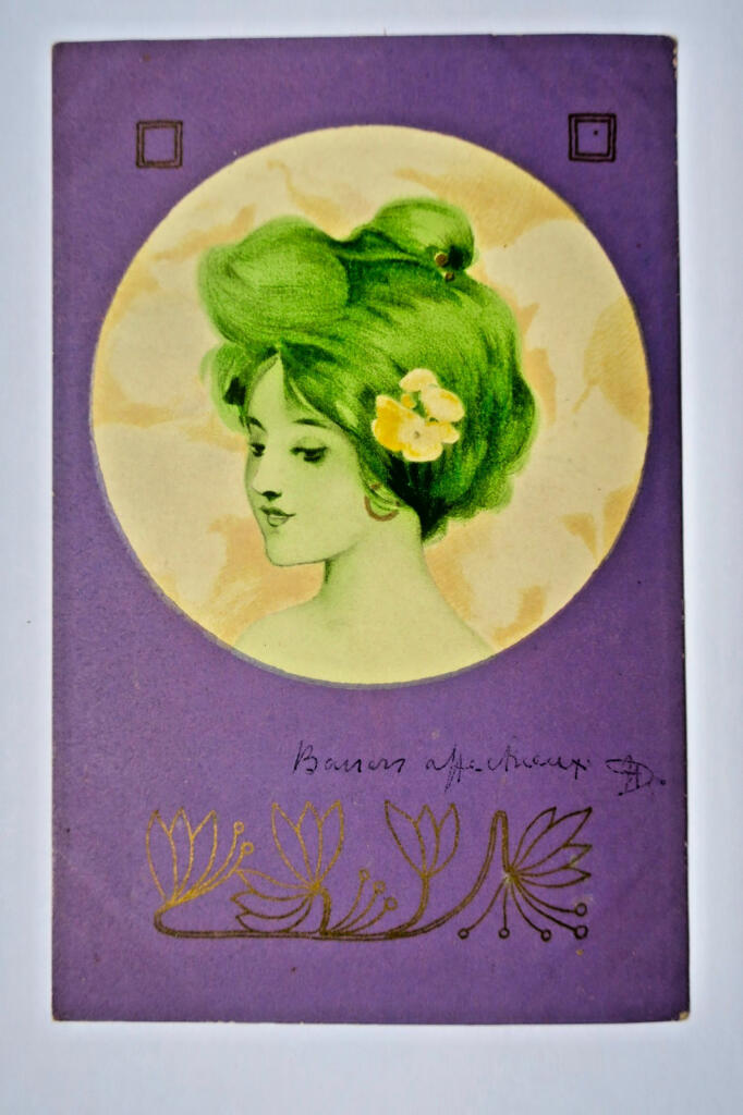 花中美人的艺术描绘