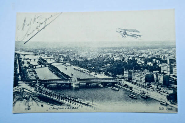 Farman l'aéroplane (survol de Paris SEINE au Sud-Ouest)