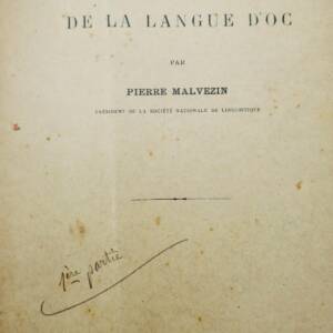 LANGUEDOC MALVEZIN Glossaire de la langue d'Oc 1908