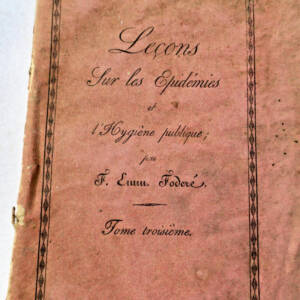 épidémie Leçons Sur les épidémies et L'Hygiène Publique 1824
