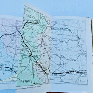 Bruxelles BELGIQUE Itinéraire du chemin de fer de Paris à Bruxelles 1853