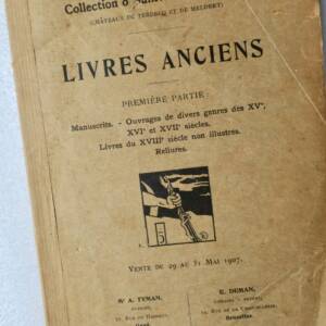 Collection ô Sullivan de Terdecq Livres anciens provenant des Chateaux de Terdec