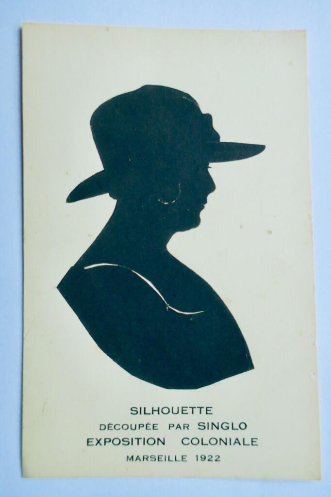 Kolonialausstellung Marseille 1922 - Schattenschnitt