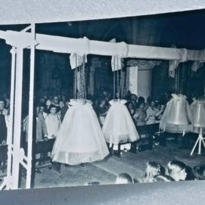 cloches, photo argentique, Baptème 17,5 x 13 cm