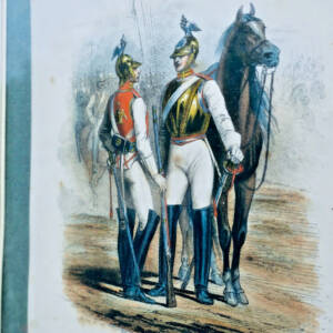Chevaliers-gardes RUSSIE gravures rehaussée en couleurs