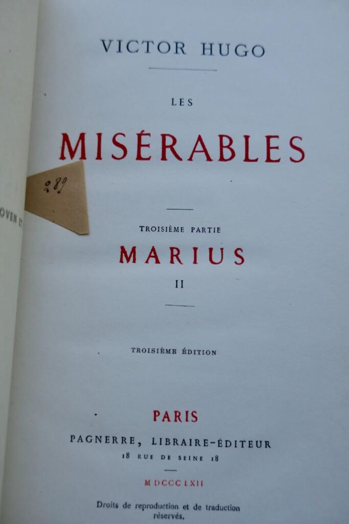 Victor HUGO (Victor) LES MISÉRABLES