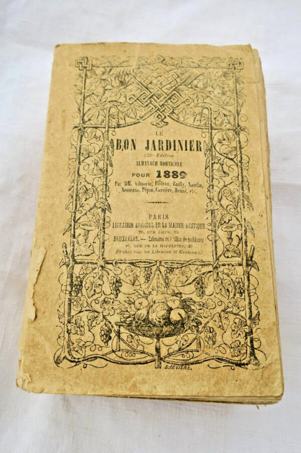 JARDIN le bon jardinier 1889