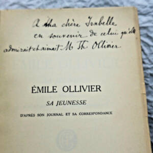 Ollivier, Émile sa jeunesse 1919
