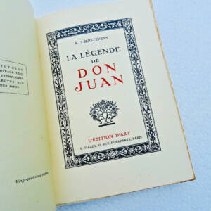 don Juan T'SERSTEVENS Albert LA LÉGENDE DE DON JUAN