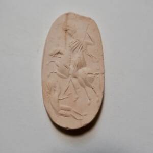 Médaille en plâtre 20 x 36 mm