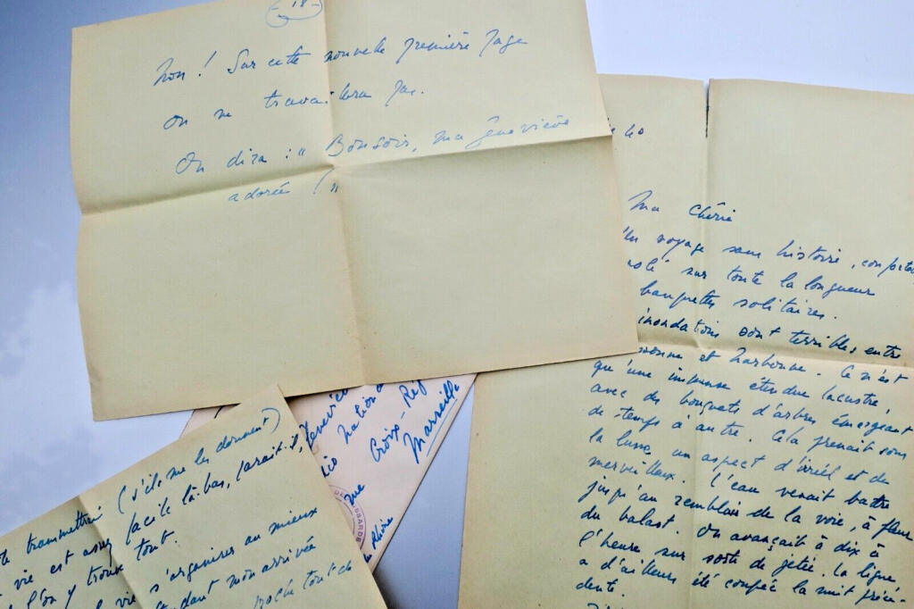 Handgeschriebener Brief an die Ehefrau, 1940