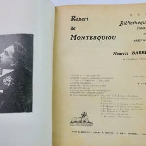 Montesquiou - Bibliothèque 1923