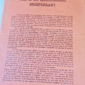 surréalisme POUR UN ART RÉVOLUTIONNAIRE INDEPENDENT Trotsky Breton 1938 Mexico