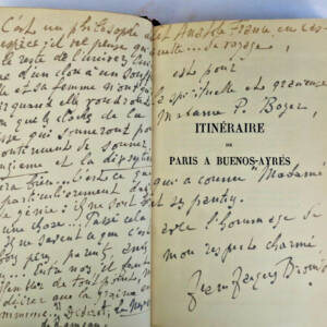 Argentine ITINERAIRE DE PARIS A BUENOS-AYRES Brousson + envois...