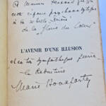 Freud Sigmund Psychanalyse L'Avenir d'une Illusion S.P. Avec dédicace