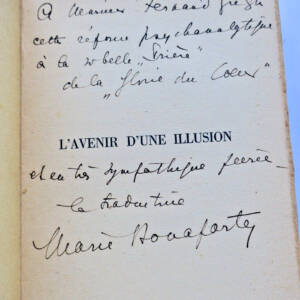Psychanalyse FREUD Sigmund L'Avenir d'une illusion S.P. + dédicace