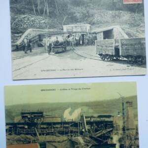 Graissessac la sortie des mineurs & Cribles et triage du charbon