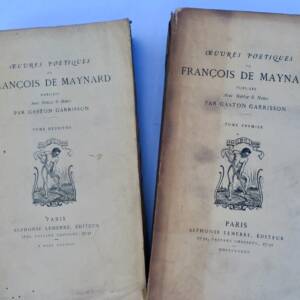 MAYNARD François de Oeuvres poétiques de François de Maynard