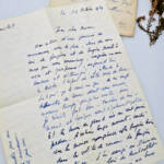 Eigenhändiger signierter Brief von Maurice DRUON