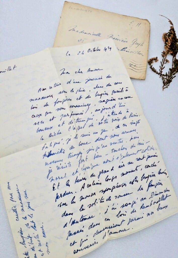 Autografischer Brief von Maurice Druon