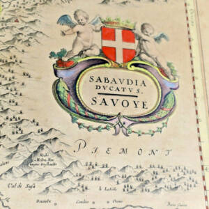 Savoie carte Sabaudia Ducatus. Savoye Blaeuw ca. 1630