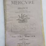 Mercure De France, No. 472, 1918 Apollinaire...
