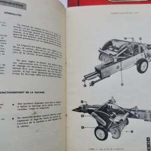 Mc Cormick PRESSE RAMASSEUSE livrets d'entretien