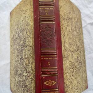 MONTESQUIEU, Par DESTUTT DE TRACY, VILLEMAIN OEUVRES DE MONTESQUIEU 1827