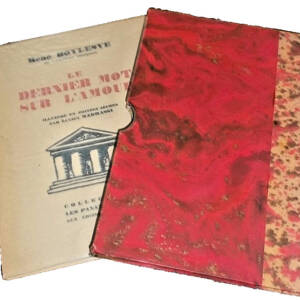 Boylesve Le Dernier Mot sur l'Amour Illustrations de Madrassi EO sur pur