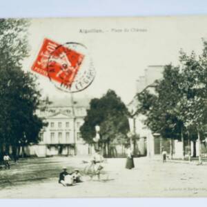 Aiguillon place du château 1918