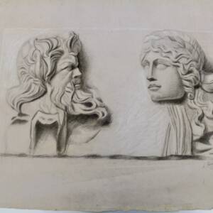 Fusain original 49 x 63 cm.