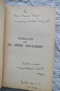 Mondor Rimbaud or the Impatient Genius Fine