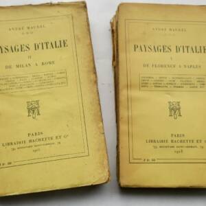 MAUREL André Paysages d'Italie + dédicace
