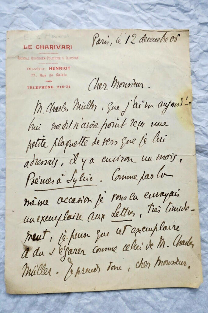 Handschriftlicher Autographenbrief