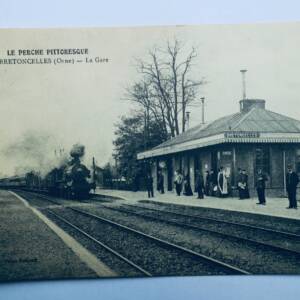 orne 61 BRETONCELLES la gare, train