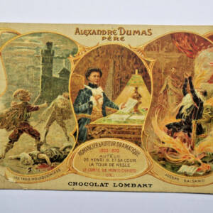Chocolat Lombart Alexandre DUMAS Paris