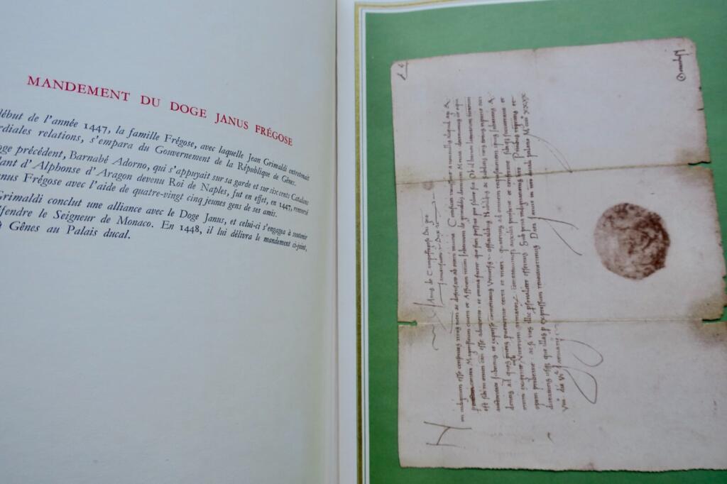 Monaco OLLIVIER Choix de lettres et documents historiques