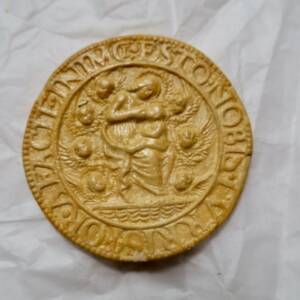 Médaille en plâtre SCEAU 40 mm.