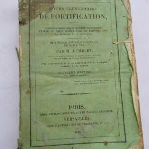 Armée Cours élémentaire de fortification 1833